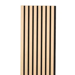Modern Hotel Use 2600x600mm Decorative Wood MDF Acoustic Wall Panels With Sound Insulation