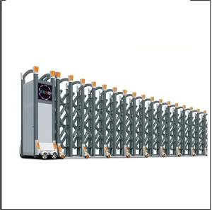 Modern Intelligent Semi-Closed Foldable Retractable Automatic Electric Gate from Manufacturer