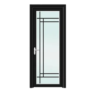 Modern Interior and Exterior Aluminum Frosted Glass Bathroom Door, Factory Price