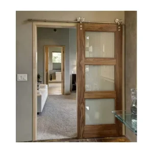 Modern Internal 3-Panel Glass Sliding Door