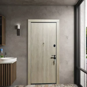 Modern Iron Front Metal Security Single Entrance Interior Steel Door