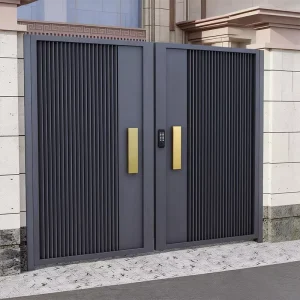 Modern Latest Main Gate Designs Aluminum Alloy Fencing Trellis Gates Courtyard Customized Factory