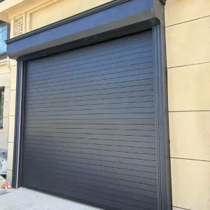 Modern Manual Aluminum Alloy Roll-Up Garage Door with Soundproof and Windproof Design for Villas