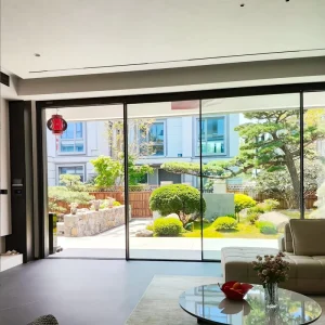 Modern Manual Heavy Sliding Door Sealed Aluminum Alloy Partition Door for Homes, Villas, Balconies and Courtyards