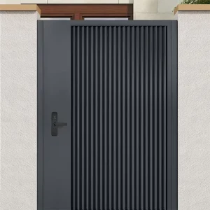 Modern Minimalist Aluminum Automatic Swing Gate for Villa Courtyard Main Entrance