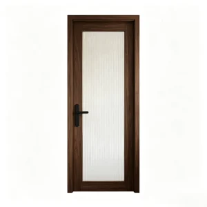 Modern Minimalist Interior Polymer Glass Door With Waterproof Privacy For Hotel Apartment Bedroom