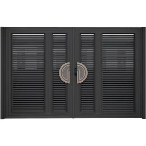 Modern Minimalist Main Gate Entry Gates Swing Electric Automatic Anti theft with Manual Control for Courtyard Garden