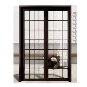 Modern Narrow Aluminum Sliding Glass Patio Door for House
