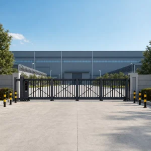 Modern Outdoor Aluminum Suspended Floating Cantilever Electric Security Gate for Driveways