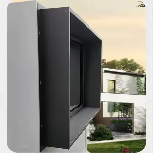 Modern Polished Finish Powder Coated Aluminum Alloy Window Casing for Hotels Villas Commercial Spaces Easy Installation