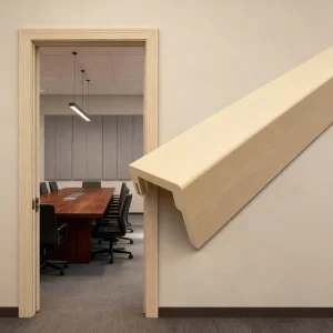Modern Prehung WPC Door Casing Frame with Primed Surface for Villa and Hotel Interior Doors