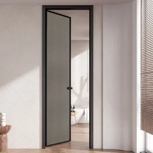 Modern Shower Door with Leak-Proof Seal Strip and Sound Insulation for Wet-Dry Separation Bathroom Zones