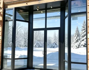 Modern Slim-Frame Aluminum Glass Sliding Door for Home
