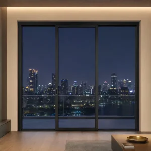 Modern Slim-Frame Aluminum Sliding Glass Door for Coastal Outdoor Terraces
