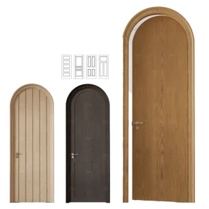 Modern Solid Wood Custom Interior Doors with Sound Insulation for Bedroom Use