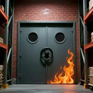 Modern Steel Explosion-Proof Fire-Resistant Hollow Metal Door for Interior Use in Supermarkets and Farmhouses