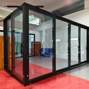 Modern Style Clear Glass Sliding Door
