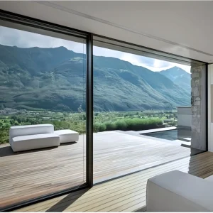 Modern Style Double-Glazed Aluminum Glass Sliding Door for Home, Villa, or Balcony, Energy Efficient