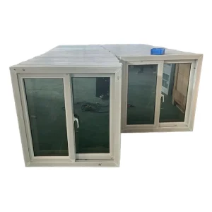 Modern Style Hurricane Double-layer Tinted Glass Sliding Window for Hotels and Offices Red