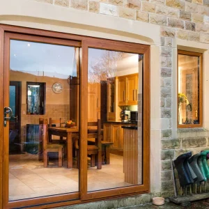 Modern Tempered Glass Aluminum Sliding Swing Interior Bathroom Kitchen Balcony Door