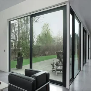 Modern Tempered Glass Sliding Partition Aluminum Door Fiberglass for Bedroom Kitchen Home Office Interior