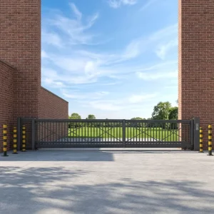 Modern Trackless Aluminum Alloy Automatic Telescopic Sliding Security Gate for School Yards