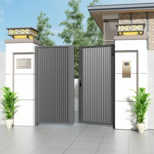 Modern Villa Garden Entrance Gate Private Courtyard Security Entry Gate