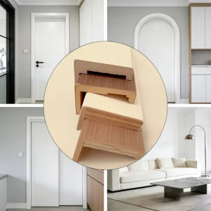 Modern WPC Door Casing Primed Surface Anti-Insect Moisture Proof Indoor Outdoor