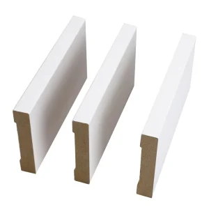 Modern Waterproof White Primed Eco-Friendly MDF Trim Door Casing Moulding Decorative Line