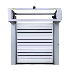 Modern Wind-Resistant High-Speed Rolling Shutter Door Anti-Theft Thermal Insulation Galvanized Steel Electric Side Opening