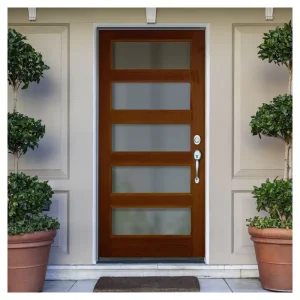Modern Wooden Door with Hidden Frame Design for Residential Buildings