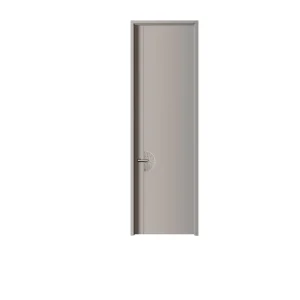 Modern Wooden Interior Door Soundproof Bedroom Door for Hotels Customizable Size Design
