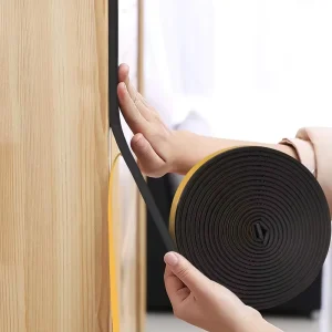 Modern Wooden Metal Door Window Weather Seals Acoustic Insulation EPDM D P E I Type Soundproof Adhesive Easy Installation