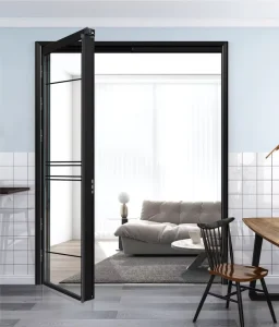 Modern and Practical PD Door with Double Glazing PT Integrated Swing Door Trackless Sliding Door for Balcony