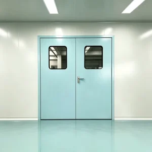 Modular Powder-Coated Steel Hermetic Cleanroom Access Door for Food Processing Factory Clean Rooms