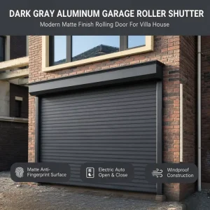 Motorized Aluminum Alloy Roller Shutter Door for Hotel or Villa Windows, Anti-Theft Security