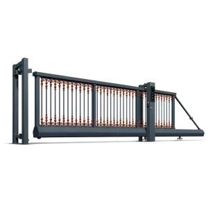 Motorized Aluminum Bronze Cantilever Sliding Gate with Photocell Safety