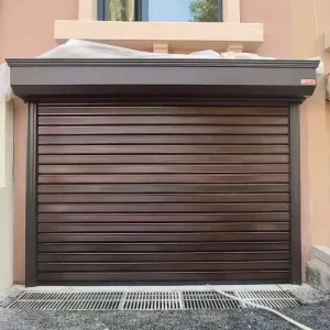 Motorized Anti-Theft Insulated Roll Up Garage Door with Remote Control, Custom Sizes 8×7 and 9×7, for Homes