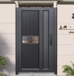 Motorized Automatic-Control Flame-Retardant Aluminum Swing Courtyard Door