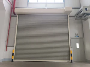 Motorized Automatic Galvanized Steel Windproof Exterior Roller Shutter Door