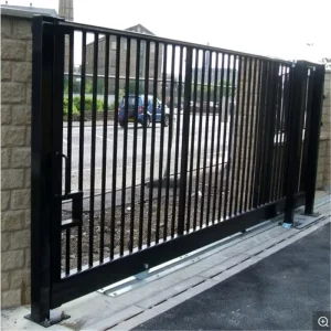 Motorized PVC-Coated Trellis Security Sliding Gate with Photocell Safety Sensor