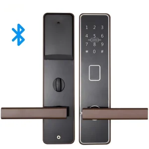 Multi-Room Smart Lock with G2 Gateway, App and Remote Control, Password and RFID Keyless Entry for Hotel Wood Doors