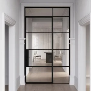 NFRC AS2047 Custom Aluminum French Swing Door Noise and Heat Insulated for Villas