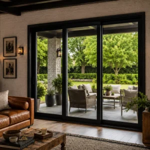 NFRC Certified Builder Grade Sliding Patio Vinyl Door for US Residential New Construction Housing Projects