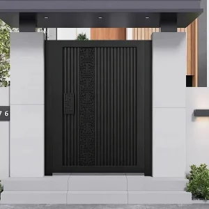 New Style Modern Aluminum Design Swing Sliding Exterior Main Gate for Home with Factory Courtyard House