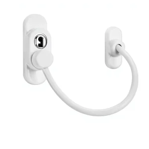 No-Drill Child Safety Lock, Stainless Steel, Screw-Mounted Anti-Theft Window Limiter for Windows and Doors
