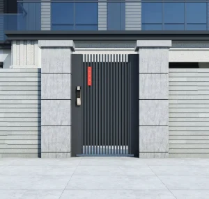 OEM Customized Modern Main Simple Gate Design Outdoor Courtyard Swing Single Main Gate