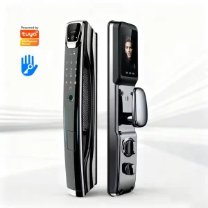 OEM WiFi 3D Facial Recognition Key Password Fingerprint Home Smart Digital Front Door Lock with Camera