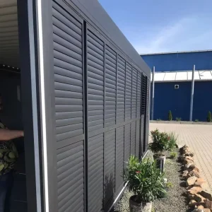Openable Individual Aluminum Louver Shutter System, Folding Sliding Door