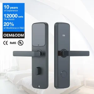 Original Manufacture Aluminum Alloy Smart Hotel Wireless Guestroom Card Door Lock With Security Management System
